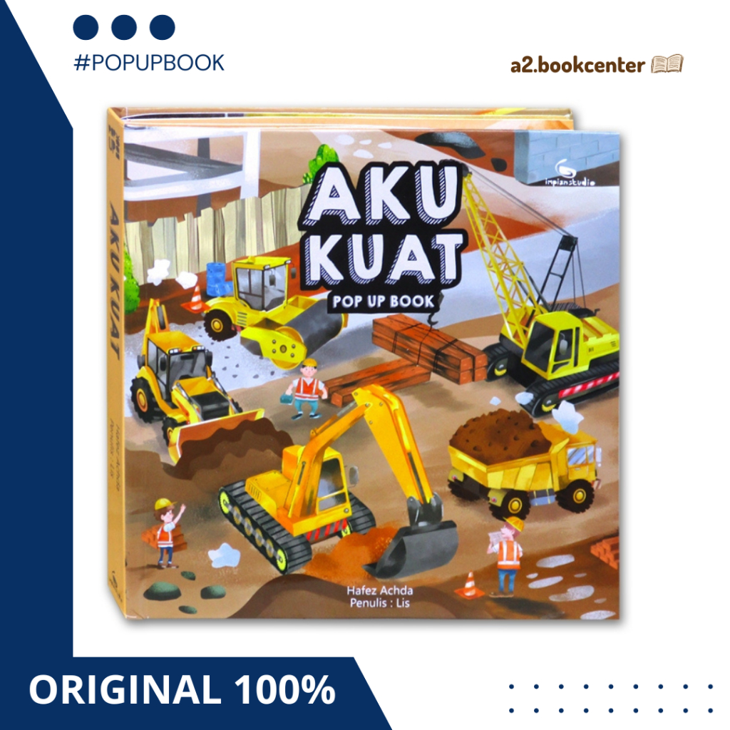 [ABC] READY Pop Up Book By Impian Studio - AKU KUAT - Kendaraan Berat