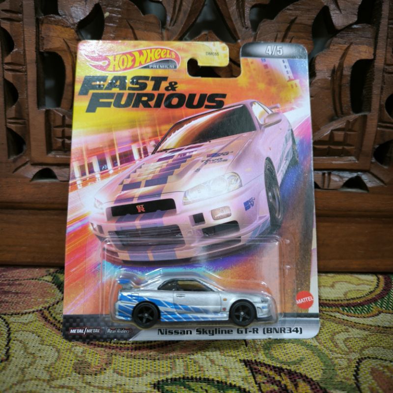 HOTWHEELS NISSAN SKYLINE GT-R R34 FAST & FURIOUS PREMIUM