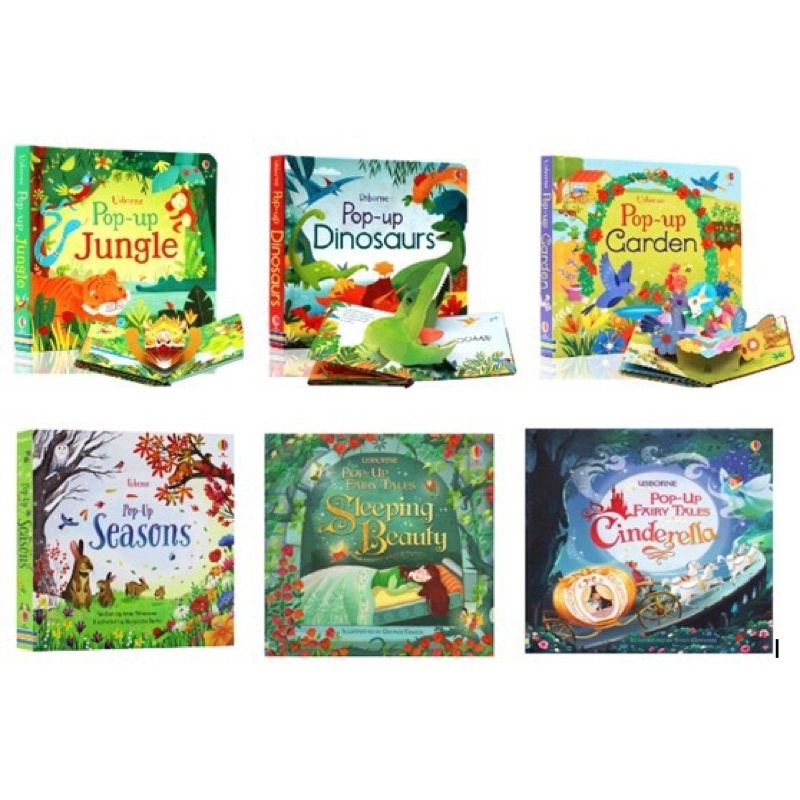 Buku cerita anak Us borne pop up story book buku 3D 3 dimensi anak-anak