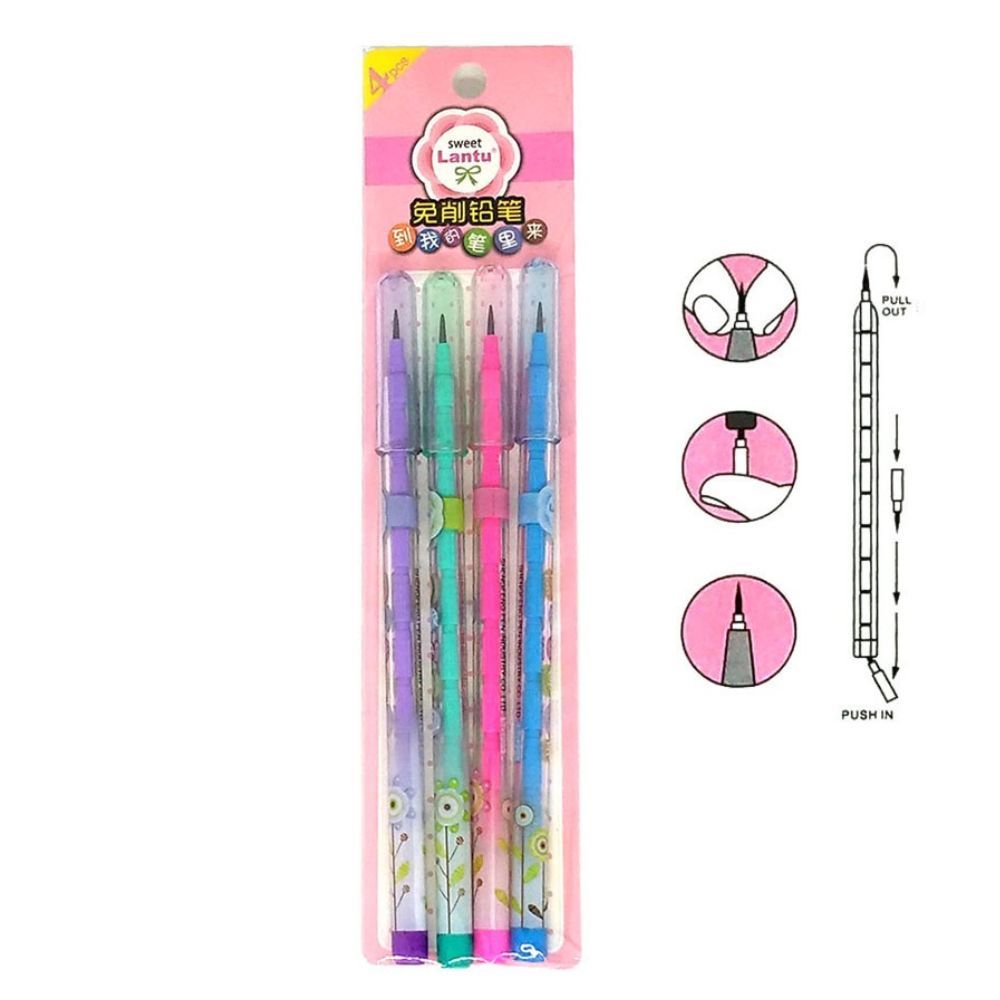 

1 Card / 4 Pcs Pensil Bensia Lantu LT-1203