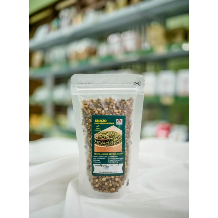 

snack kacang hijau goreng SNAJO