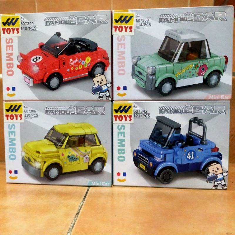 Brick Sembo Block Famous Car sport Car mini car