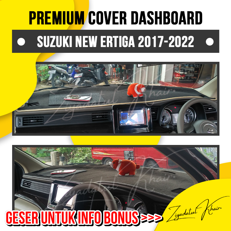PREMIUM Cover Dashboard New Ertiga 2017 - 2024 Aksesoris Alas Pelindung Dasbor Interior Mobil Suzuki