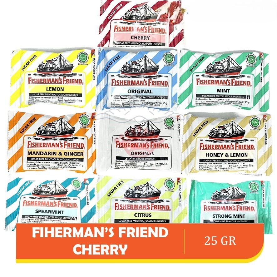 

Fisherman's Friend Lozenges Fisermen Permen Pelega Tenggorokan