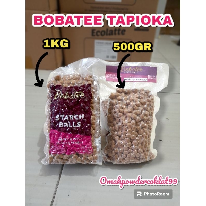 

BOBATEE TAPIOKA PEARL KEMASAN 1 KG - BOBA TAPIOKA, BOBATEA