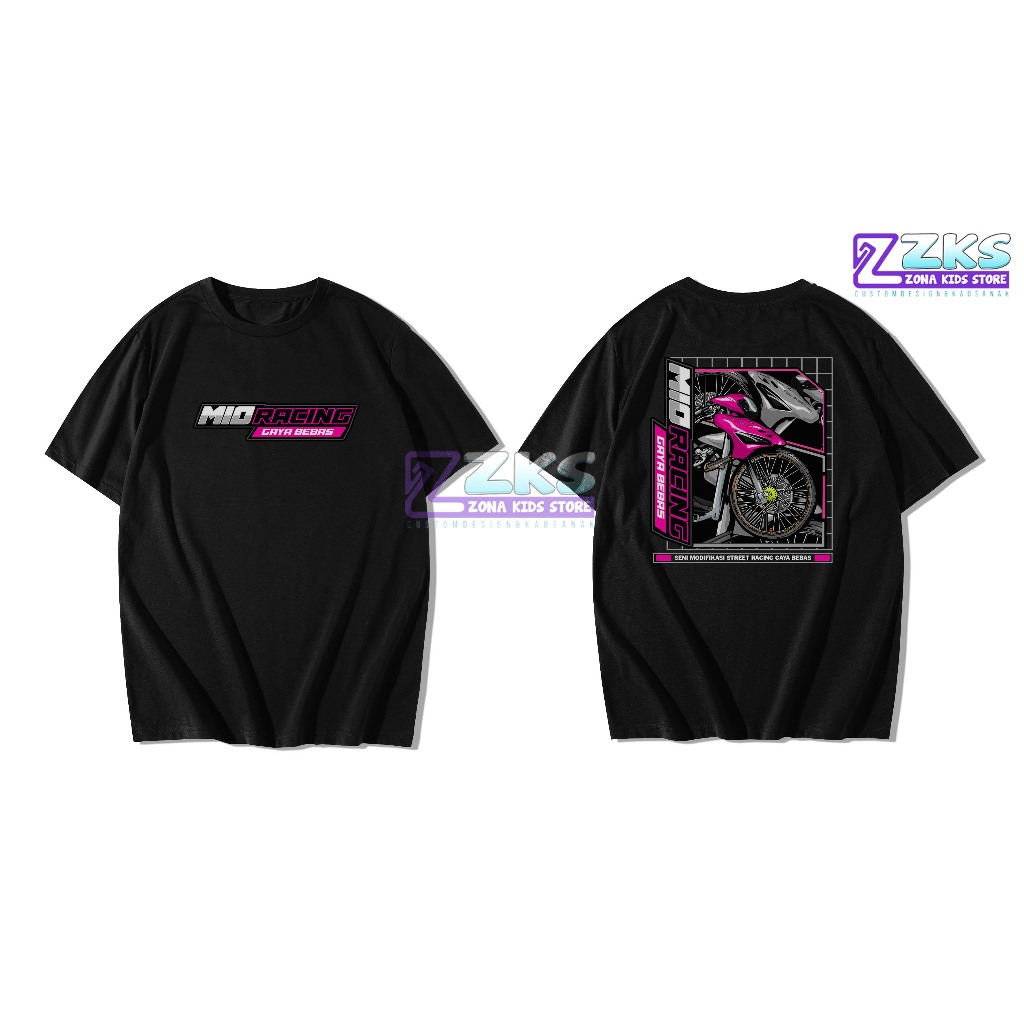 KAOS MIO RACING | KAOS KATUN COMBED | KAOS DISTRO | KAOS RACING TERLENGKAP | MIO RACING GAYA BEBAS |