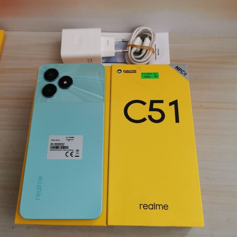 Realme C51 NFC ram 4GB 64GB Bekas - Garansi Resmi - second