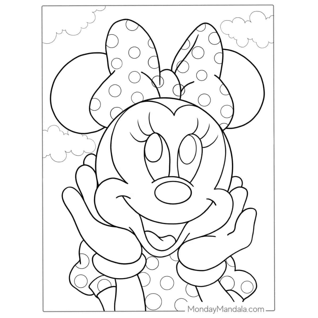 

Buku edukasi anak mewarnai dan menggambar tema MINNIE MOUSE 30 lembar