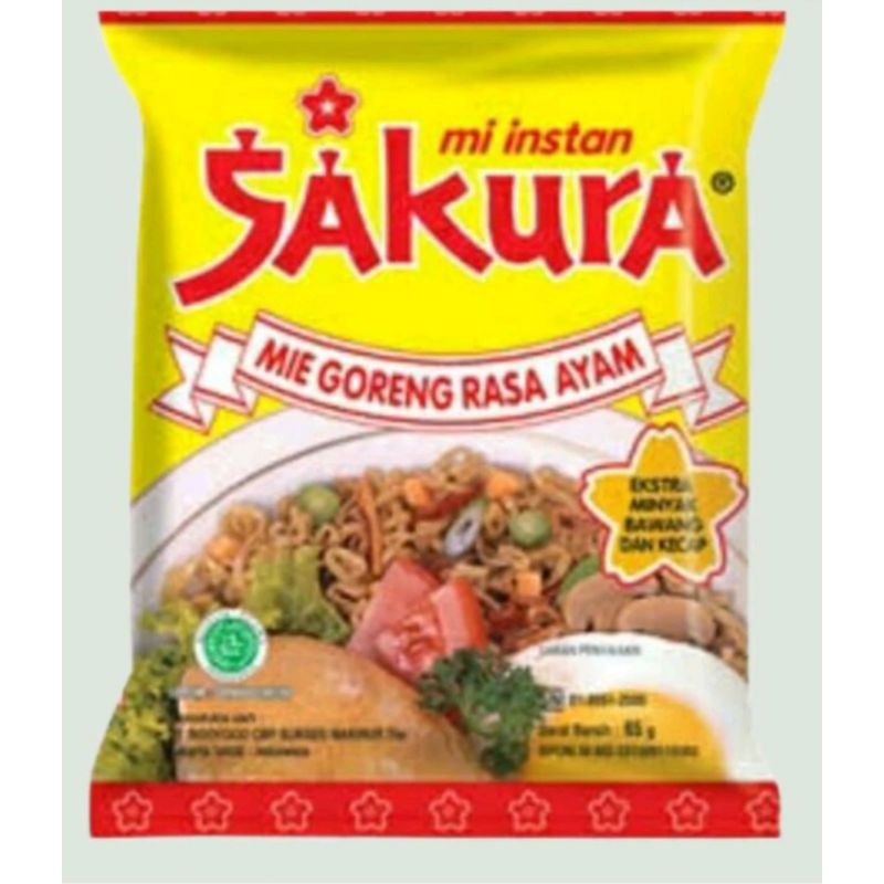 

SAKURA MIE GORENG RASA AYAM 65g