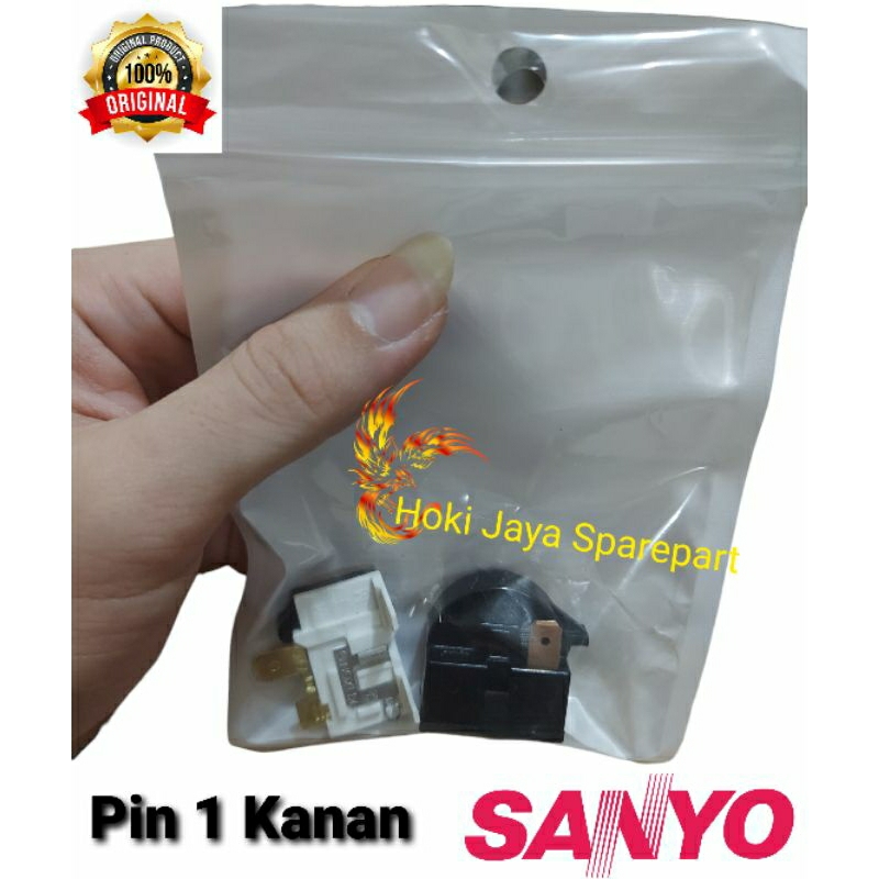 Relay Ptc Overload Original Kulkas Sanyo 1 pintu / rilay kulkas Sanyo 1 pintu