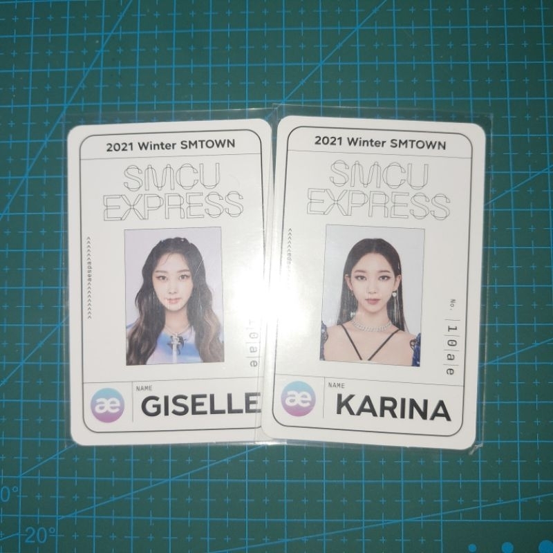 passcard karina giselle smcu express photocard pc smtown album official