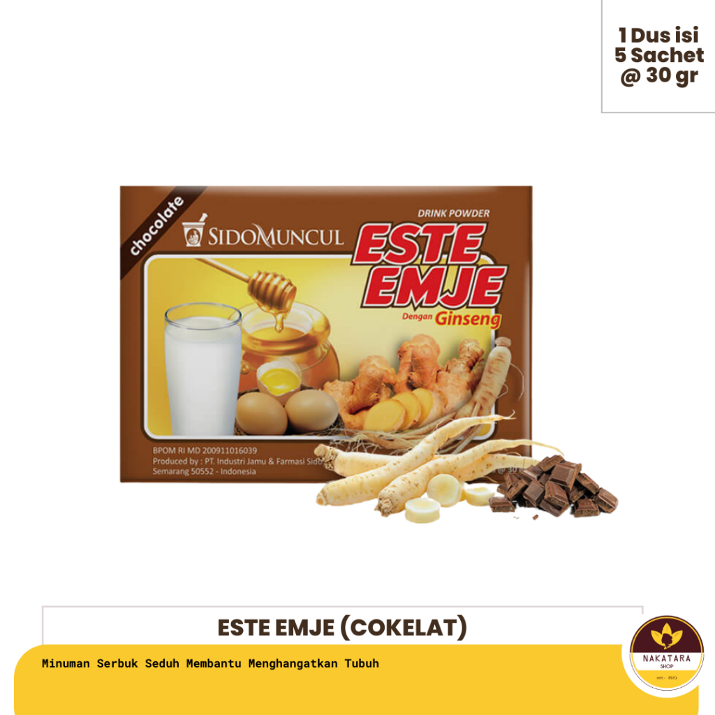 

STMJ ESTE EMJE COKELAT SIDO MUNCUL ISI 5 SACHET