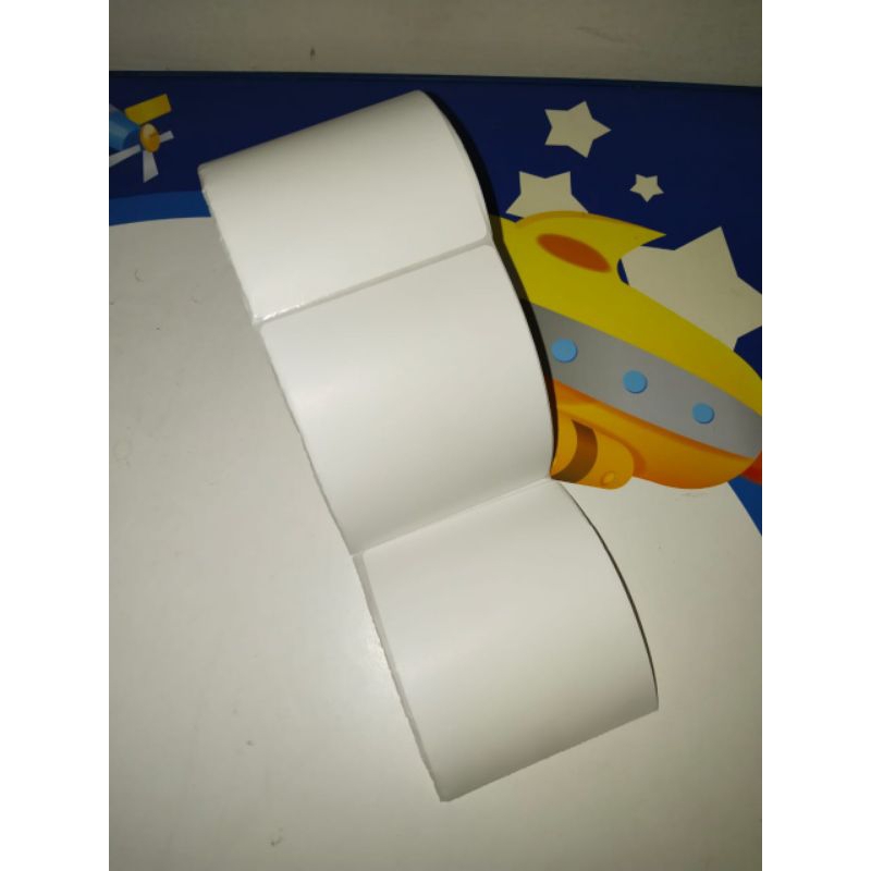 

Kertas Stiker Thermal Label Barcode Resi 78 x 100 mm Isi 300 Lembar Per Roll