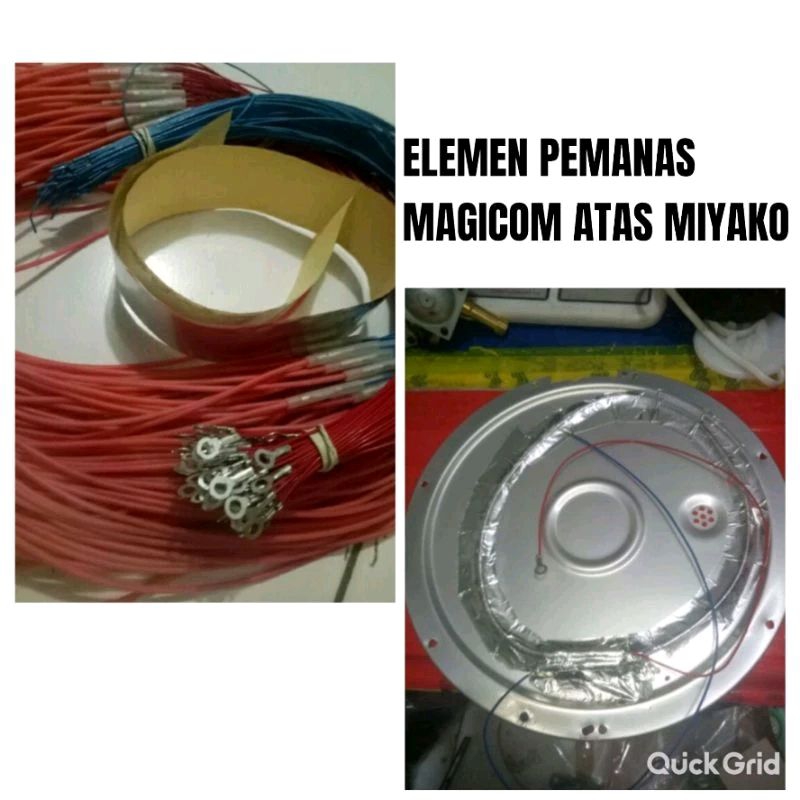 Elemen Magicom Rice Cooker Atas & Samping Miyako/Element Magic com Tutup Atas Miyako