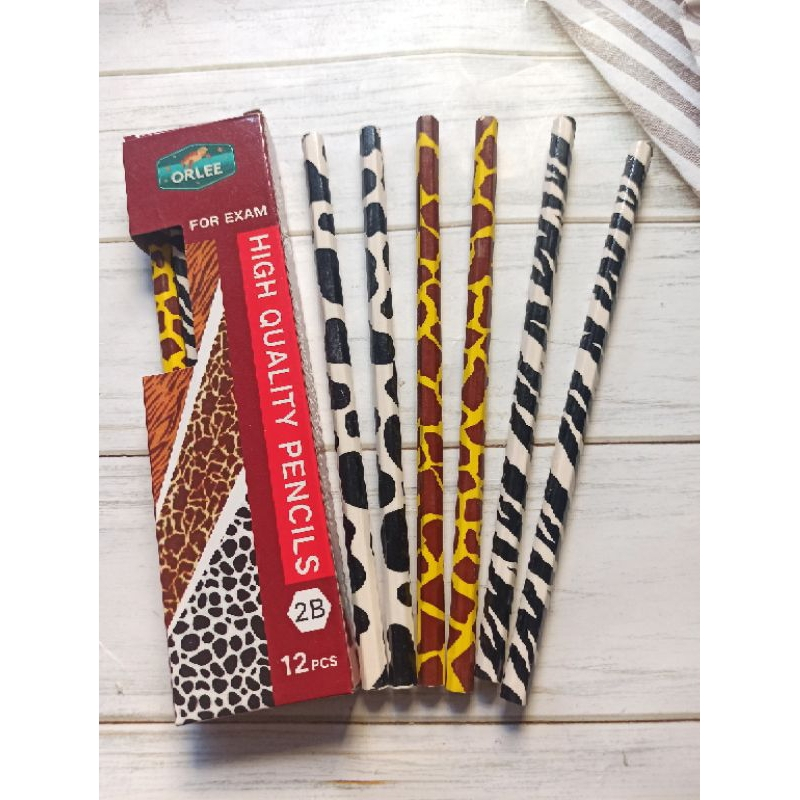 

12 PCS PENSIL 2B ORLEE 6388 ANIMAL