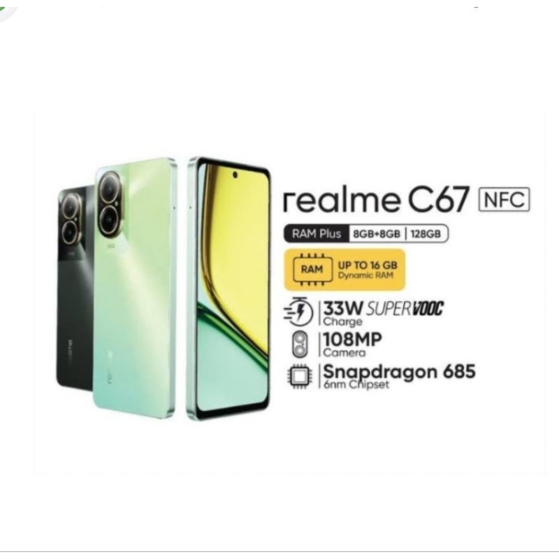 HP REALME C67 8/128 GB - RELMI C67 NFC RAM 8GB ROM 128GB GARANSI RESMI