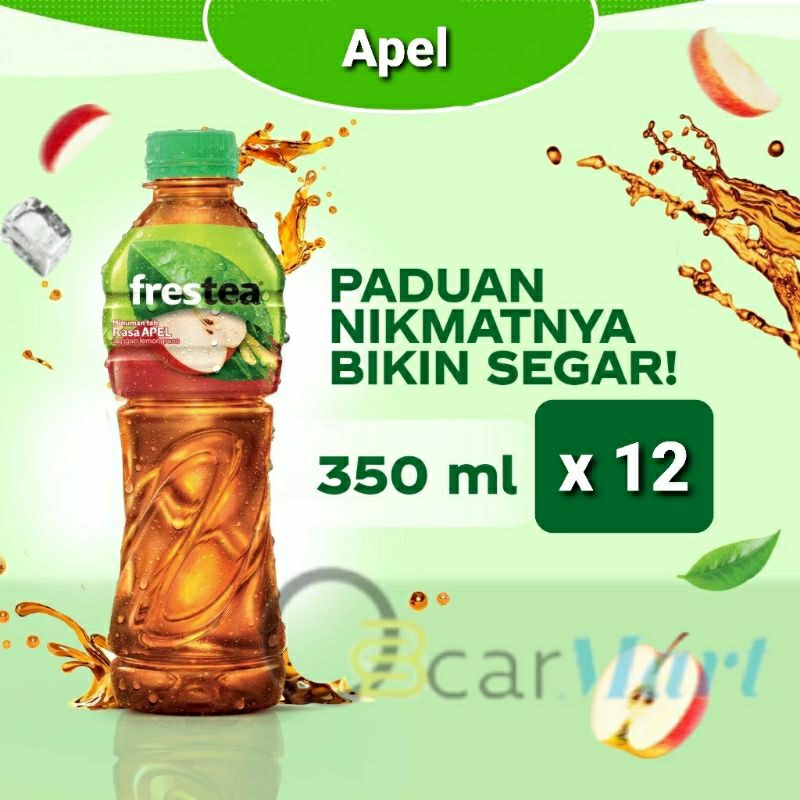 

FRESTEA APEL 350 mL 1 Dus isi 12 Botol Teh Rasa APEL