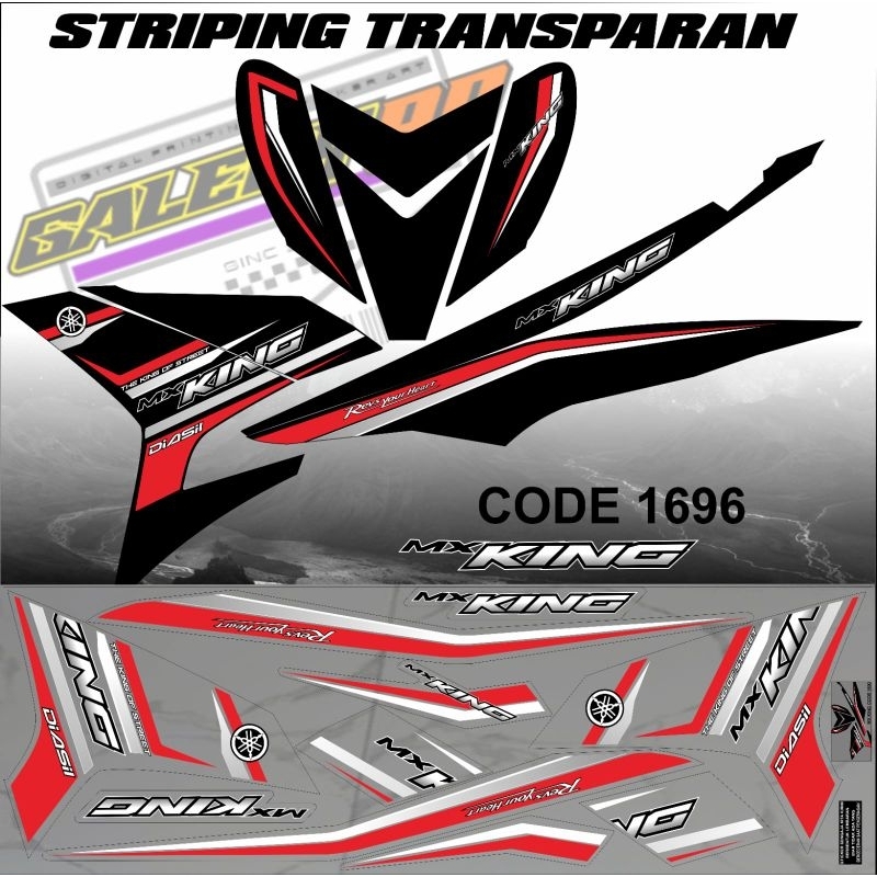 striping transparan MX KING