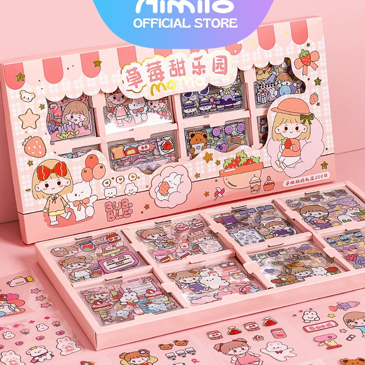 

KODE 77 READY Aimilo Stiker 2 Lembar 1 Box Sticker Momo Stiker 1 Lembar 4warna Stiker Lucu Anak Perempuan Untuk Notebook Dan Buku Tulis Sekolah