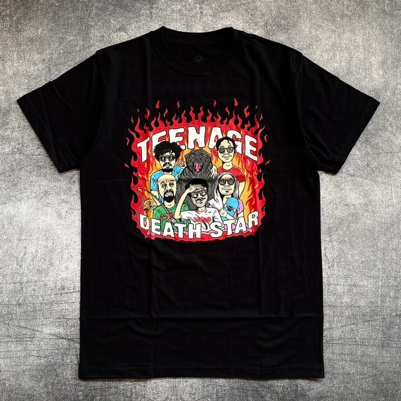 T-SHIRT TEENAGE DEATH STAR BLACK