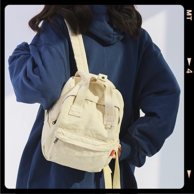 Star 1212 Japan tas ransel mini backpack kanvas wanita Tas Sekolah Y2k Aesthetic ransel kuliah kecil