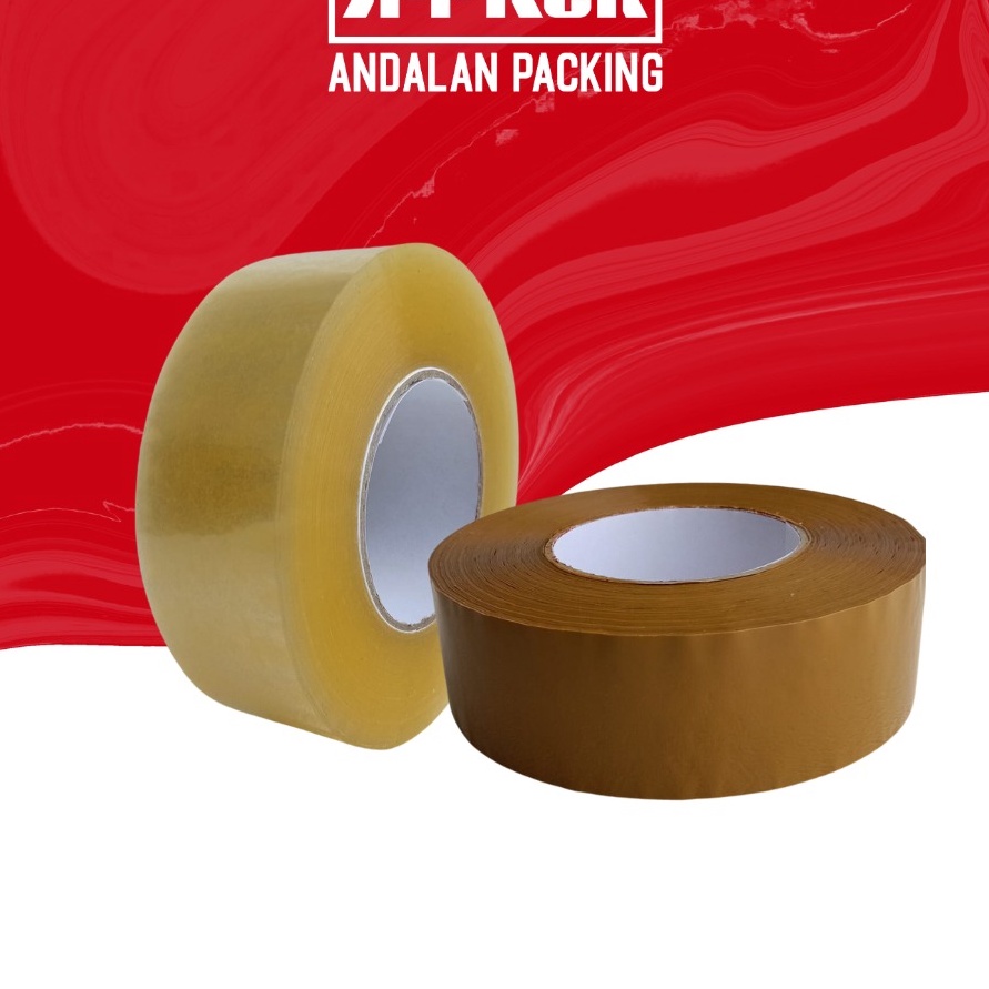 

Stok terbaru Lakban Jumbo Bening Laban Jumbo Cokelat GIANT 2inch 45mm x 5yard