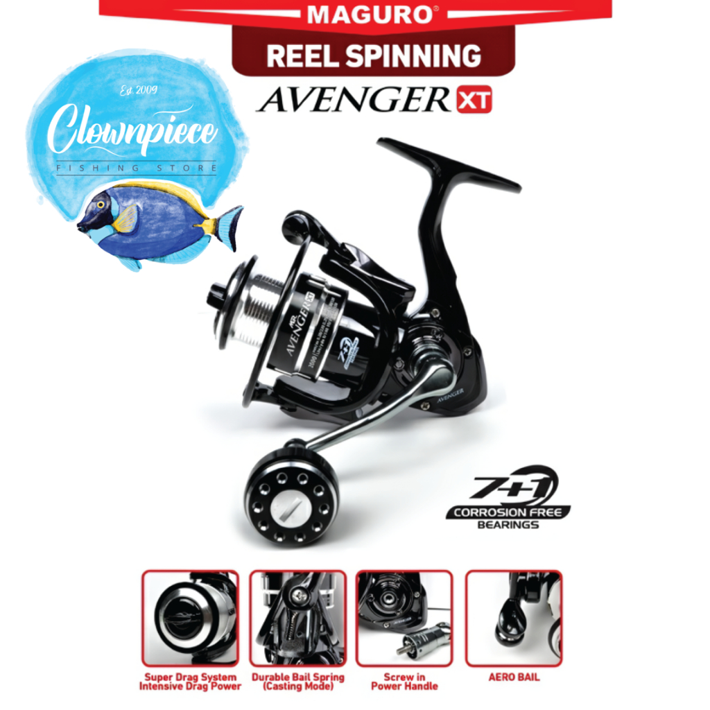 Reel Maguro Avenger XT PH / Reel Pancing Maguro Avenger XT PH / Reel Spinning Maguro Avenger XT PH /