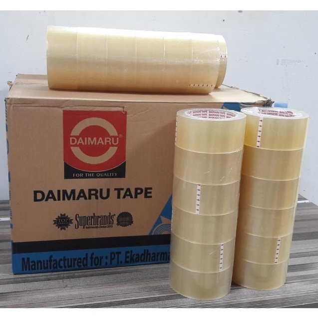 

XG34448 Lakban Daimaru Tape Isolasi Bening 2 inch x 9 Yard