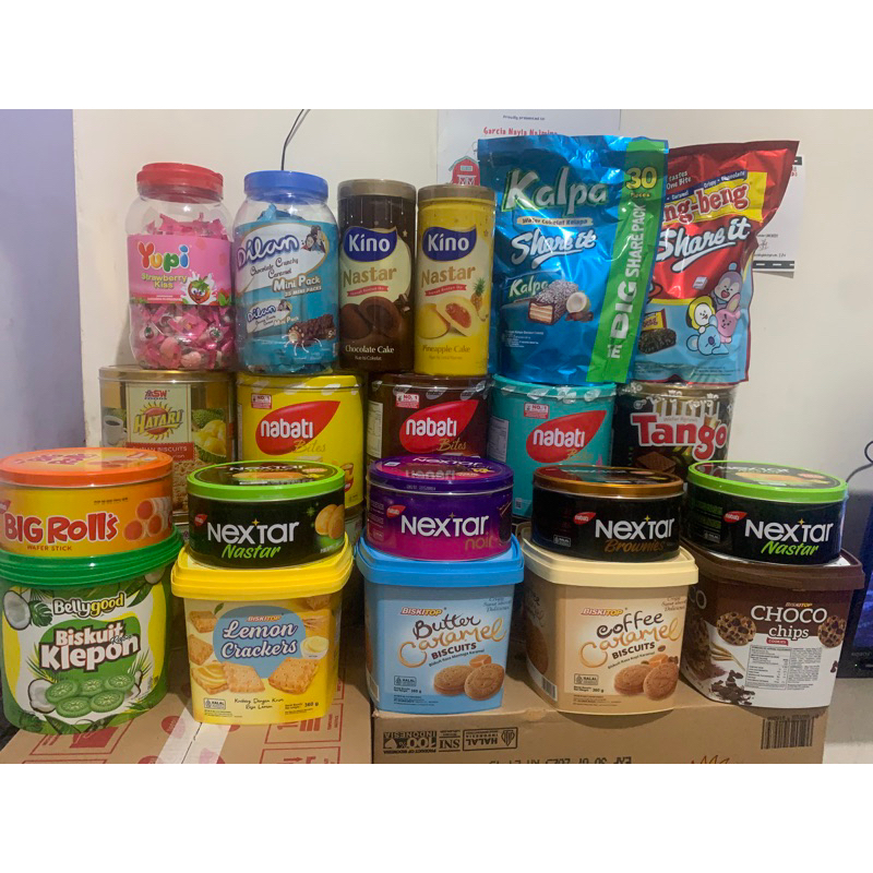 

ROMA KELAPA,NABATI,TANGO,HATARI, NEXTAR, WAFELLO,BISKITOP KALENG