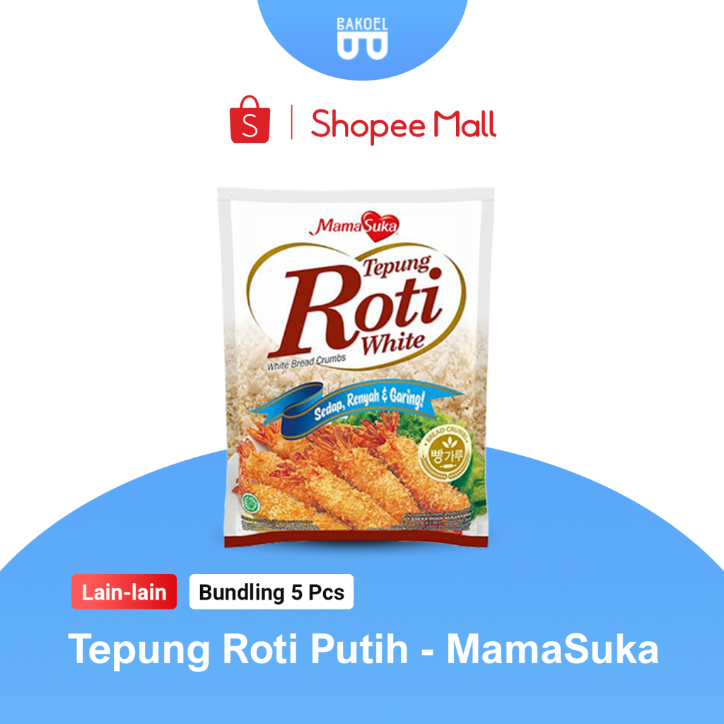 

Tepung Roti Putih - Mama Suka / White Bread Crumbs - Bakoel Sayur Online