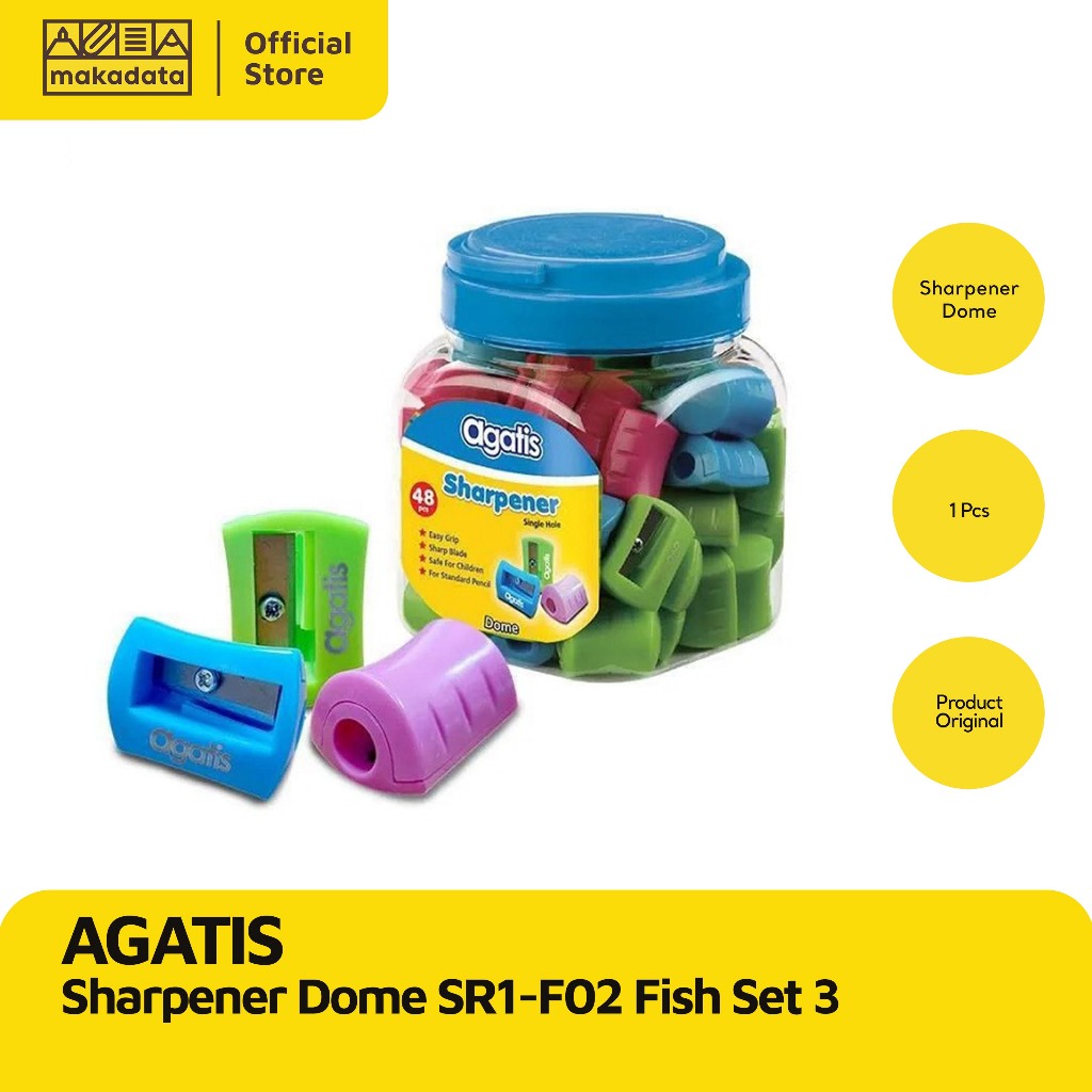 

SHARPENER/RAUTAN AGATIS DOME FISH SET 3 (3 PCS) MURAH