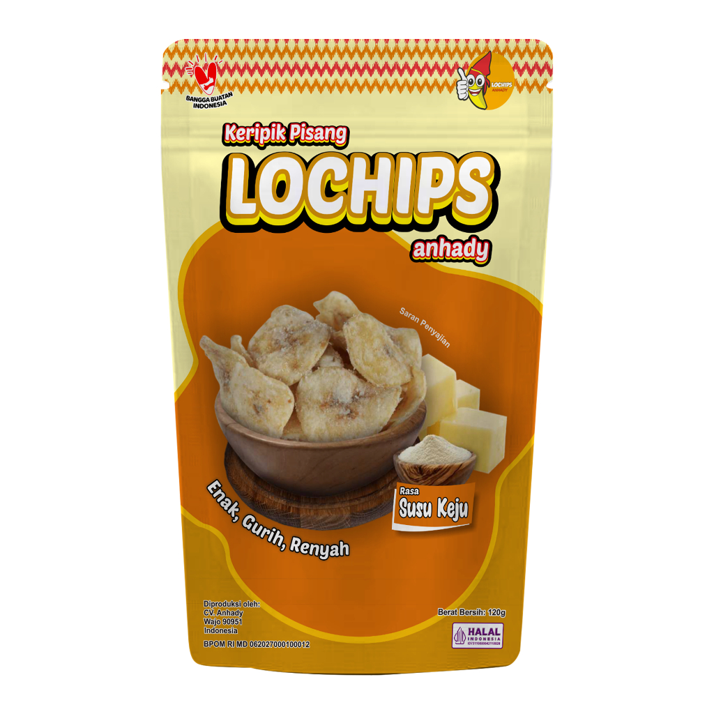 

KERIPIK PISANG LOCHIPS | SUSU KEJU | 120 GRAM