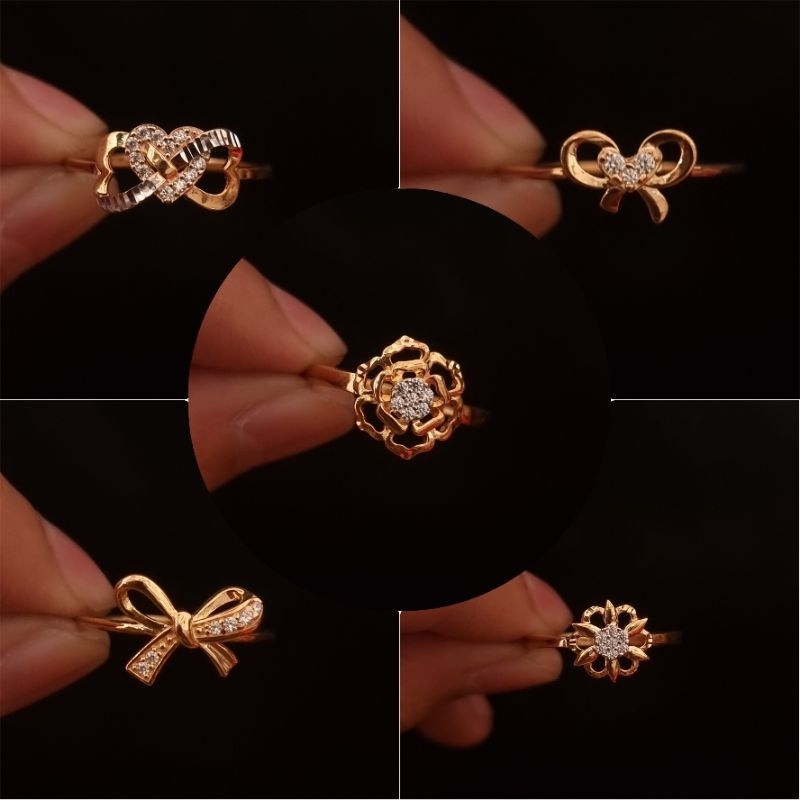 Cincin Emas Motif Mata Kadar 375