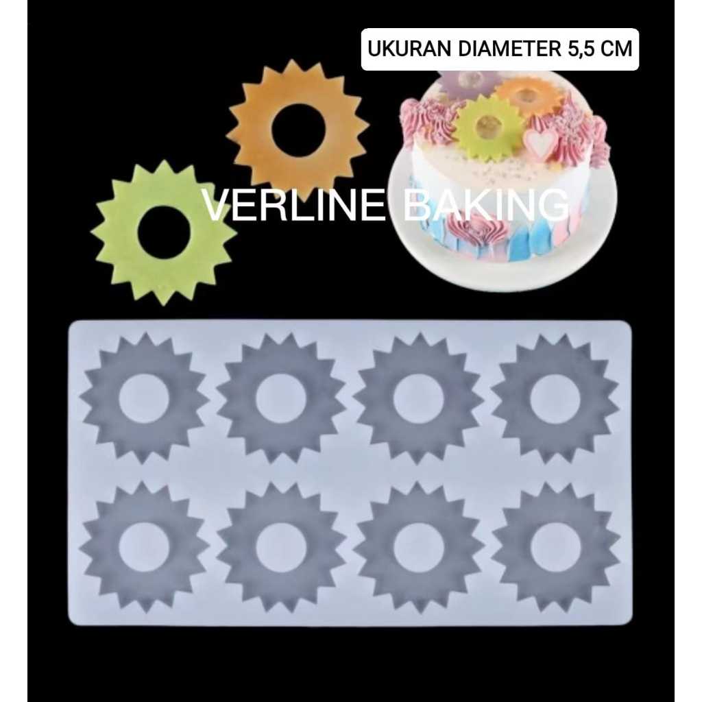 CETAKAN SILICON COKLAT BULAT RODA CETAKAN COKLAT