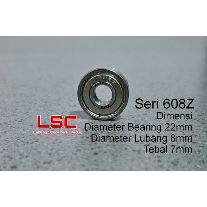 Bearing Kipas Angin 608Z Bering 608 Z SILVER