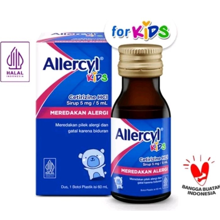 Allercyl Atasi alergi pilek gatal biduran anak dewasa