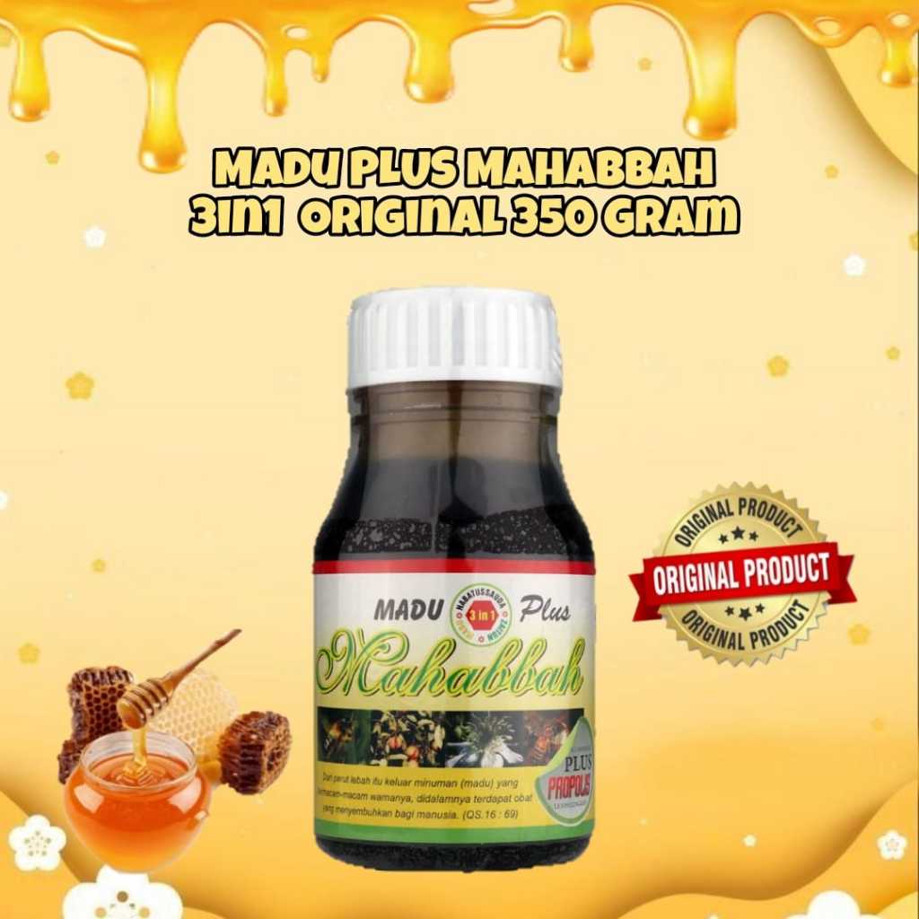 

Madu plus Mahabbah 3in1 Asli Original 350 Gram BPOM