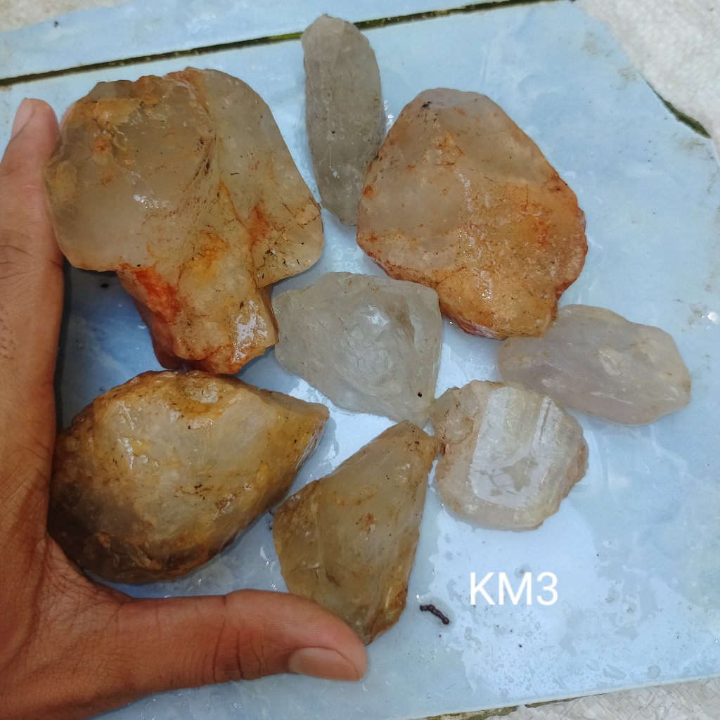 BATU KECUBUNG AIR MENTAH SERAT KAPAS PUTIH NATURAL ASLI cek batu lainnya yaman api wulung opal bacan