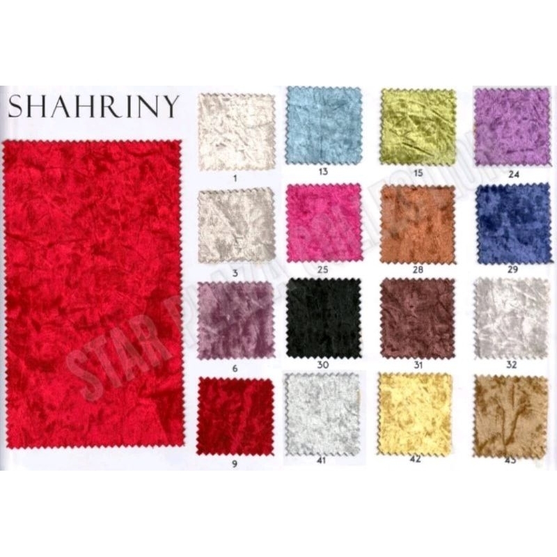 SHAHRINY - KAIN BELUDRU - VELVET - INTERIOR SOFA - KAIN SOFA