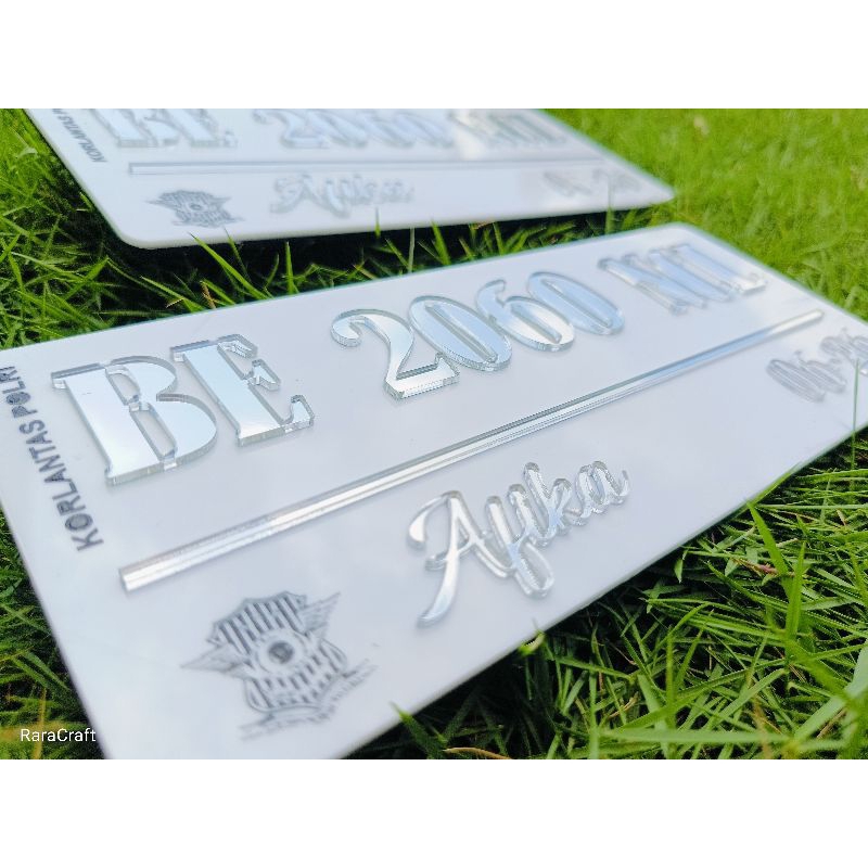 PLAT MOTOR VARIASI / PLAT MOTOR CUSTOM /NOMOR POLISI / PLAT MOTOR AKRILIK / VARIASI MOTOR