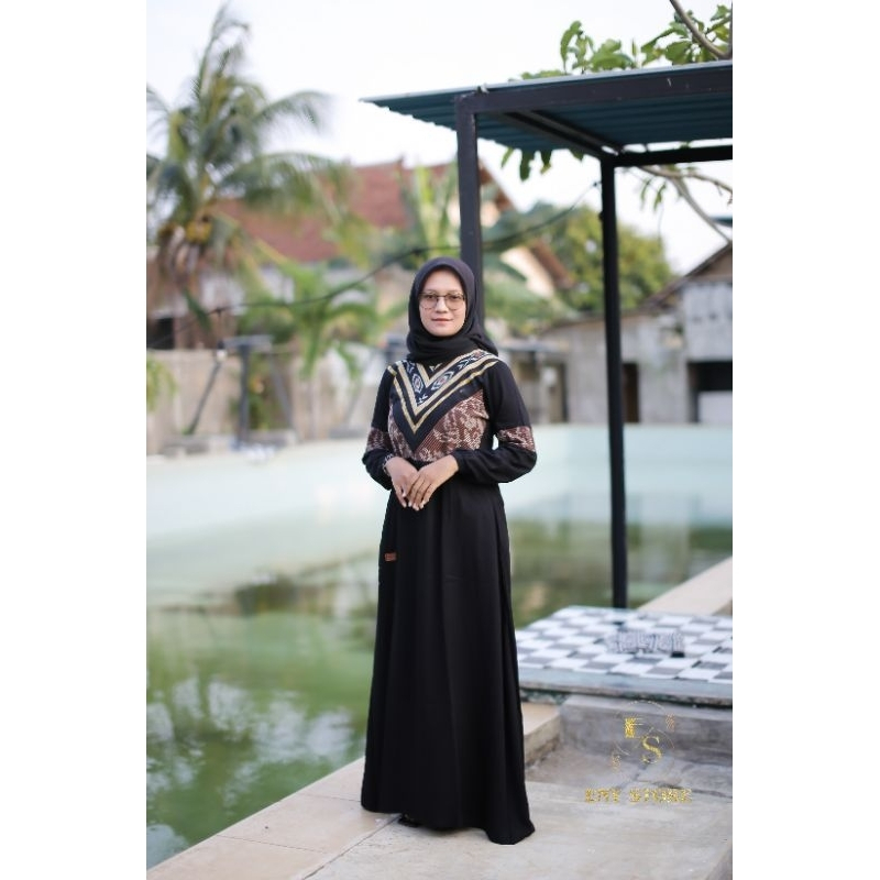 Mayang dress | Dress batik busana muslim wanita | gamis songket | dress panjang | gamis batik rayon 