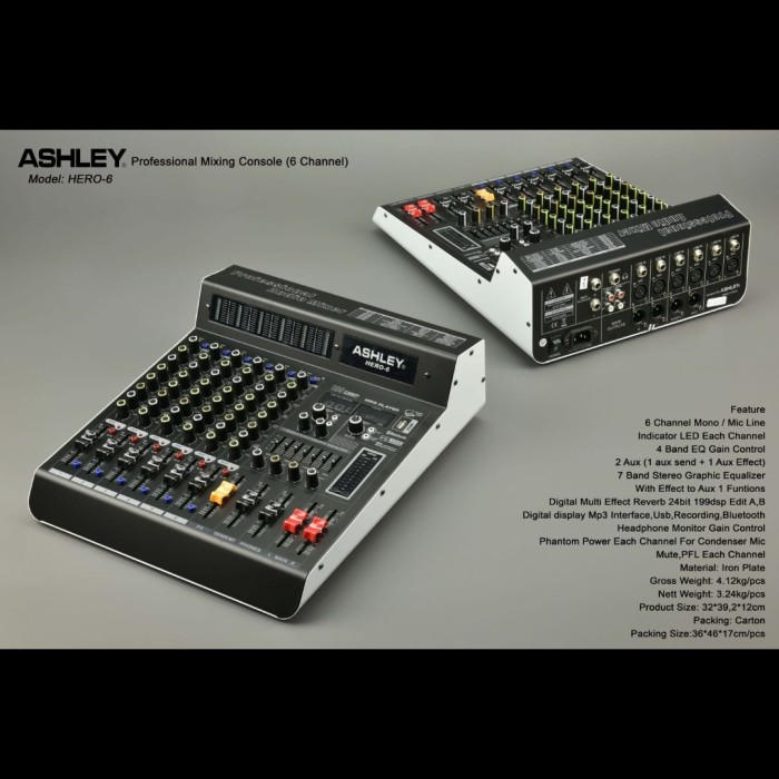 Mixer 6 Channel Ashley Hero 6