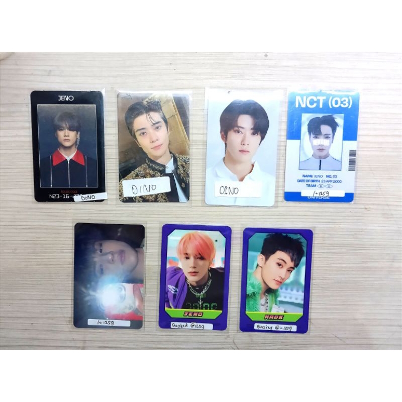 [READY] JAEHYUN NCT SSG, JENO AC, JENO MIRROR, JENO MC, MARK MC, JAEHYUN FAVORITE, JENO RESSONANCE