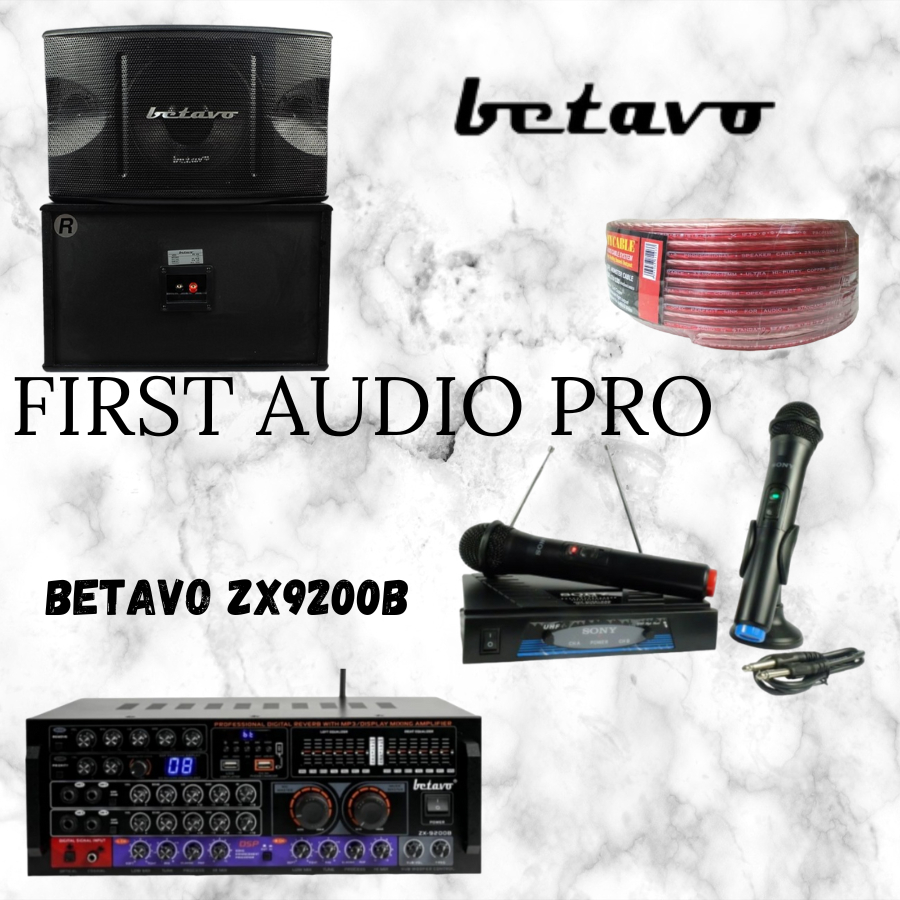 Paket karaoke 15 Betavo BPS4510 + ampli Betavo ZX9200B Original Betavo
