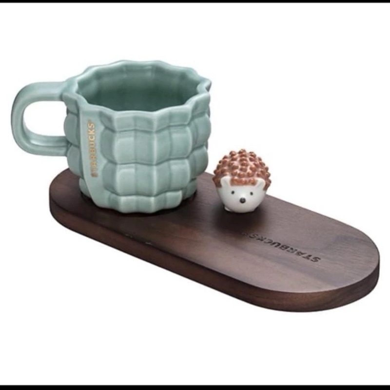 Starbucks Singapore Cactus Hedgehog Demi Mug SUPER DUPER RAREE