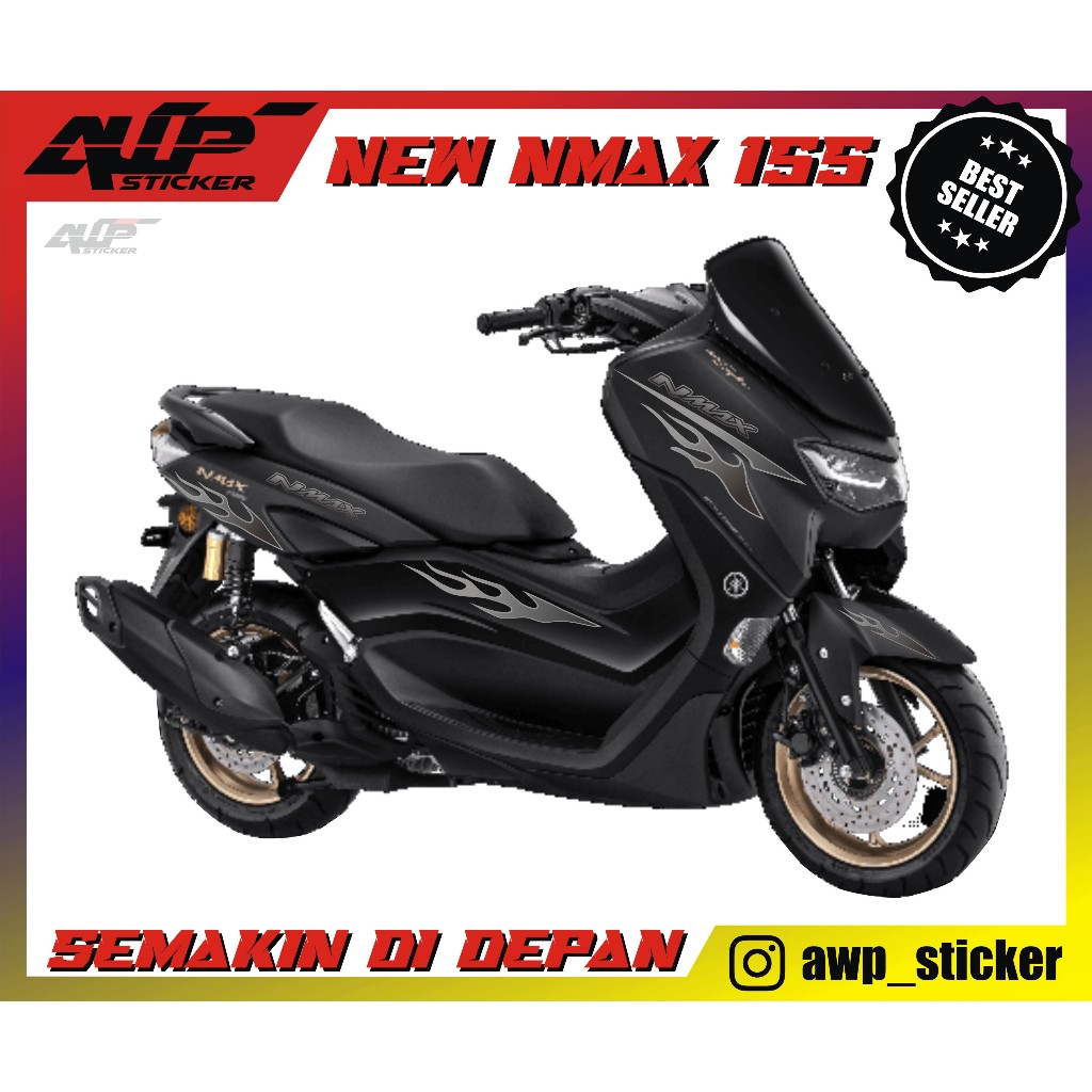 Striping New Nmax Hitam Transparan UV MAX DECAL