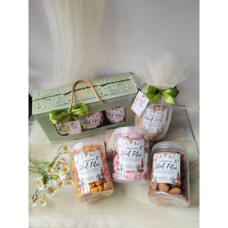 

Paket Hampers Lebaran Snack estetik Kue Lebaran isi 3