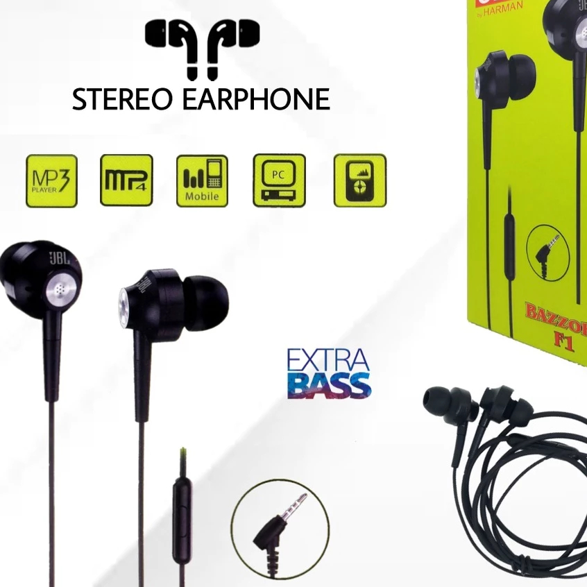 {PAH} Headset Bazzoka F1 / J-20 Super BASS || Earphone / Handsfree