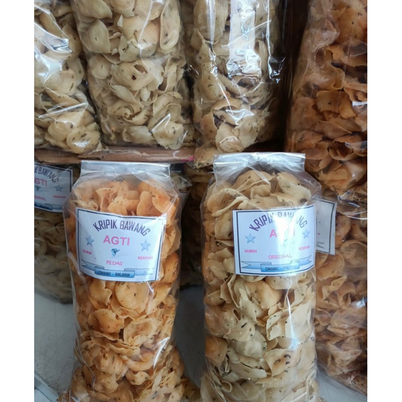 

KRIPIK BAWANG ORI DAN PEDAS