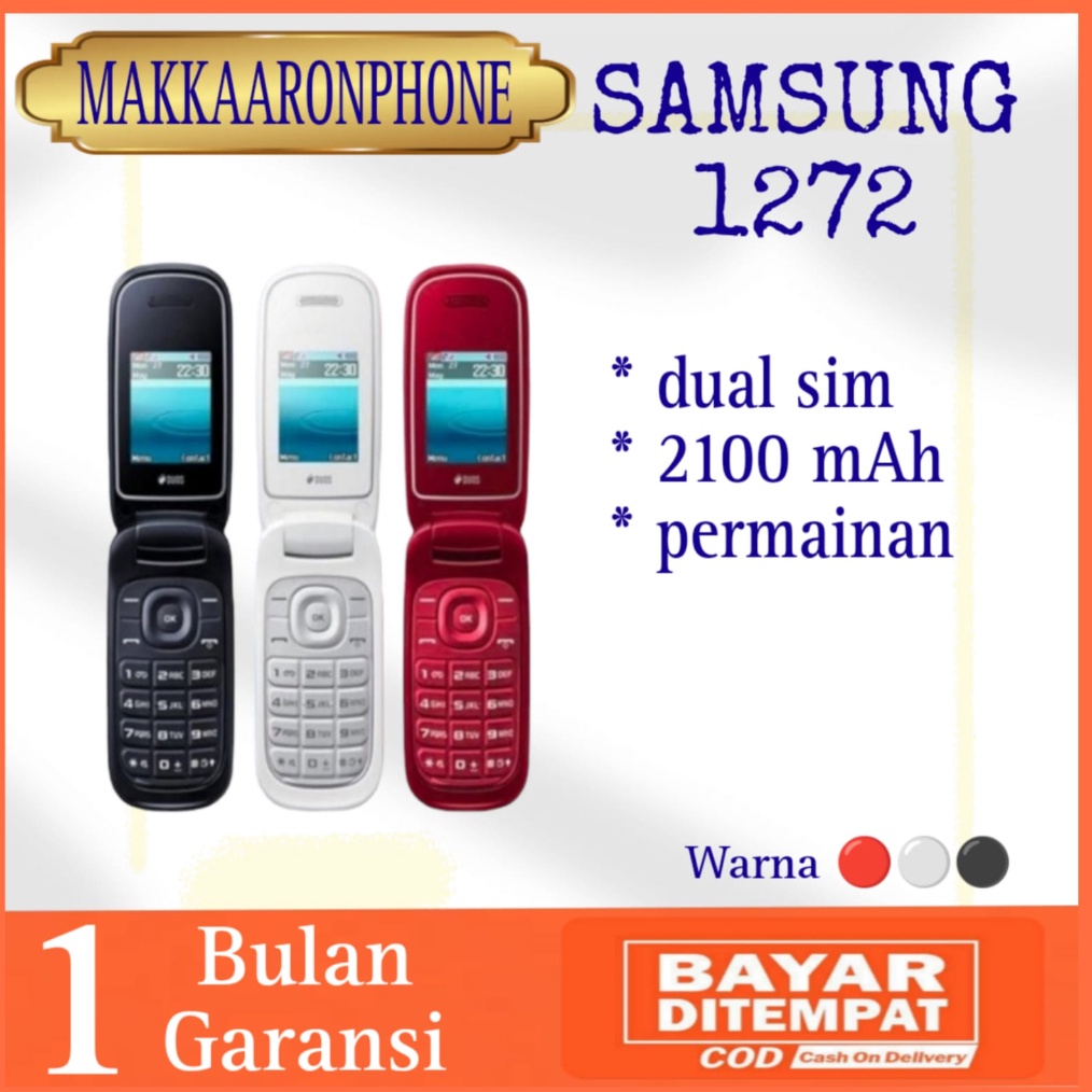 HANDPHONE SAMSUNG GT E1272 HP SAMSUNG LIPAT DUAL SIM